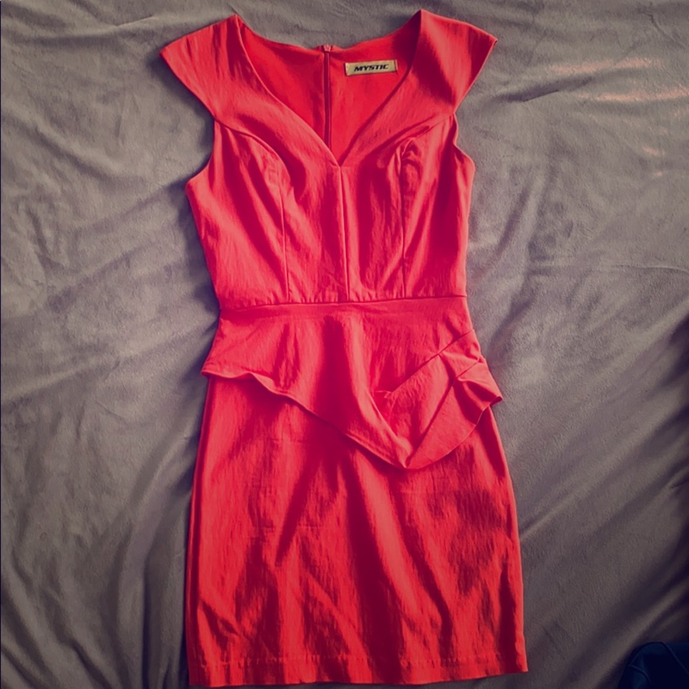 Coral Mini Dress